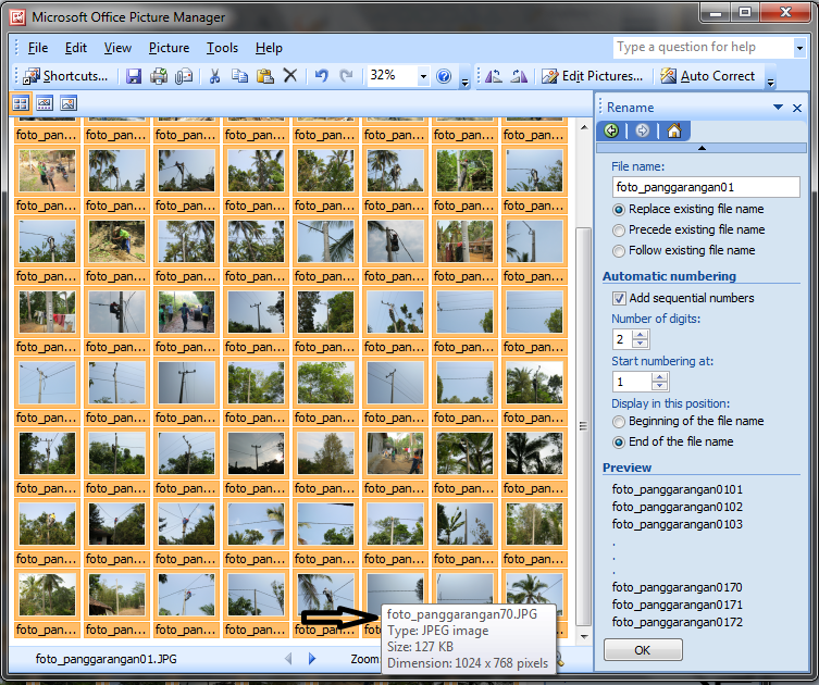 cara rename foto banyak 3