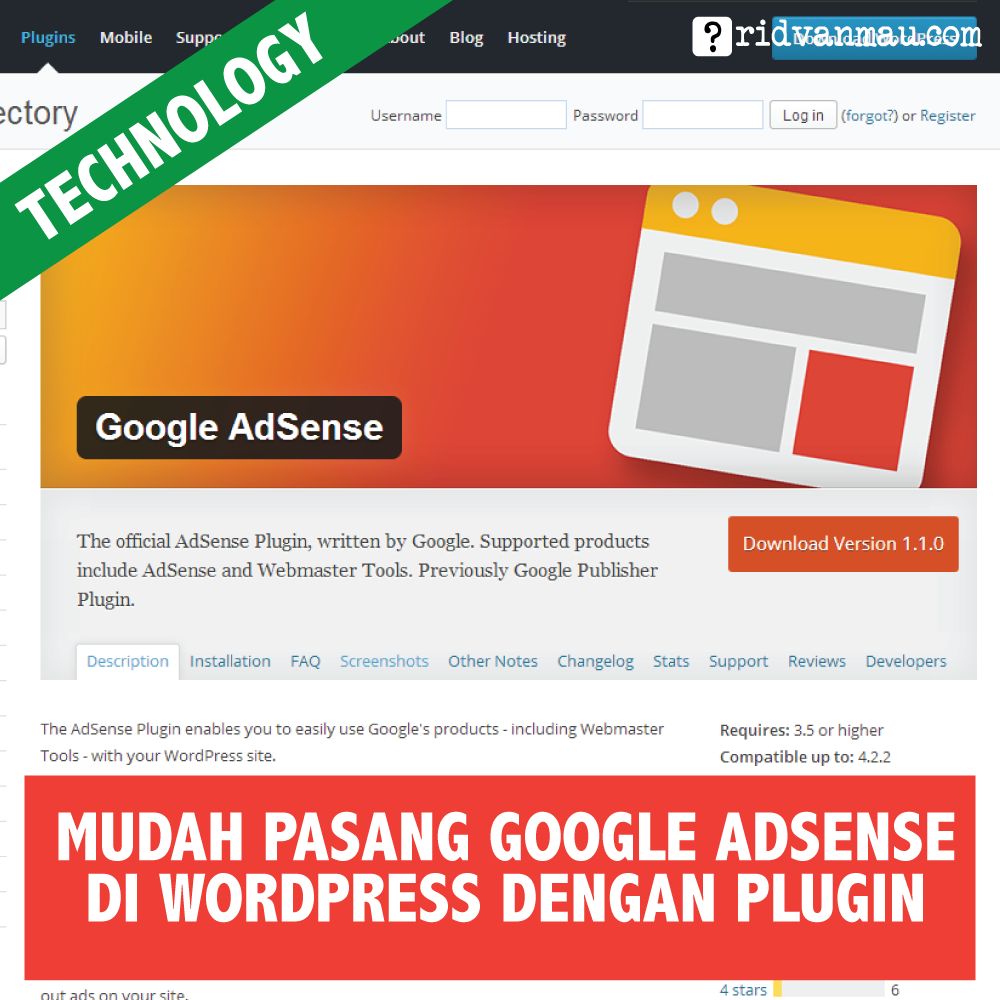 Mudah Pasang Google Adsense di Wordpress dengan Plugin